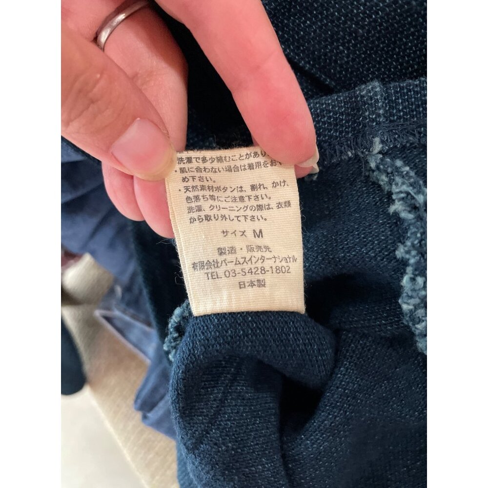 Vintage Pallas Palace Mens Medium Full Zip Jacket Indigo Blue Japanese Fashion - Picture 5 of 8